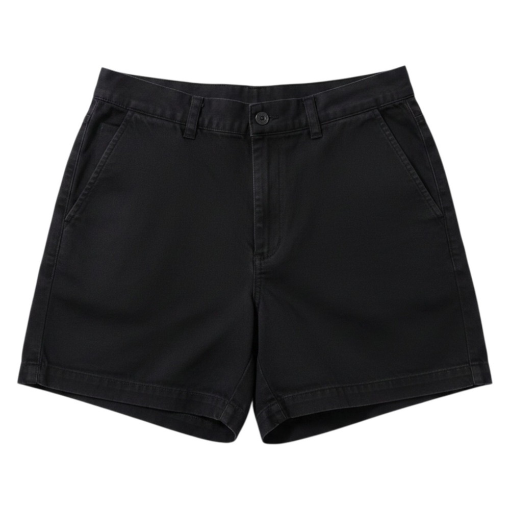 Vintage Lauren Ralph Lauren Shorts Women 4P Black Flat Front Chino Cotton Preppy